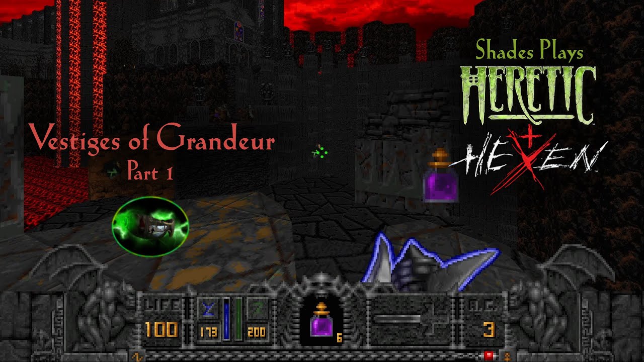 Heretic / HeXen rerelease - Vestiges of Grandeur, Part 1 - YouTube