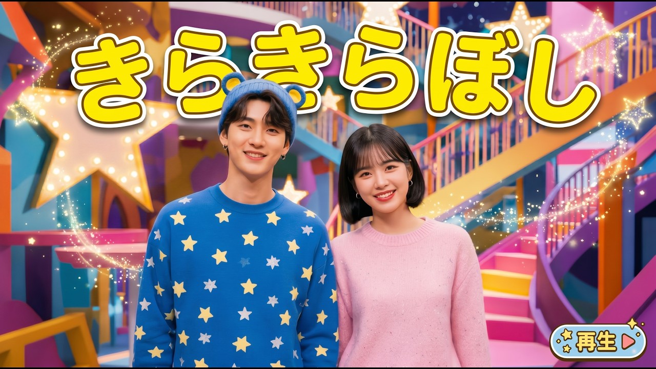 【きらきらぼし⭐️🕺】お兄さんとお姉さんと歌っておどろう🎶｜新⭐︎うたのお兄さん｜子供向け童謡ダンス