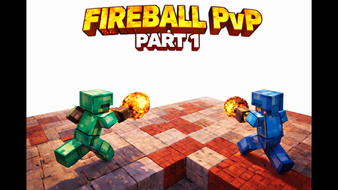 I played Fireball PVP in a Minecraft server Part1