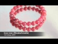 インカローズ ブレスレット  8-8.5mm珠 #080