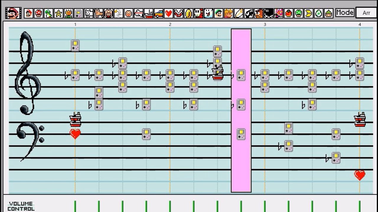 スーパーマリオペイントでファミコン版ドラクエⅢメドレー