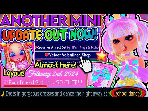 NEW ROYALE HIGH UPDATE! NEW VALENTINES SET BEING MADE, LAYOUT CHANGES & TIDY TEXTBOOKS NEWS 