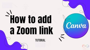 How to add zoom link to Canva design