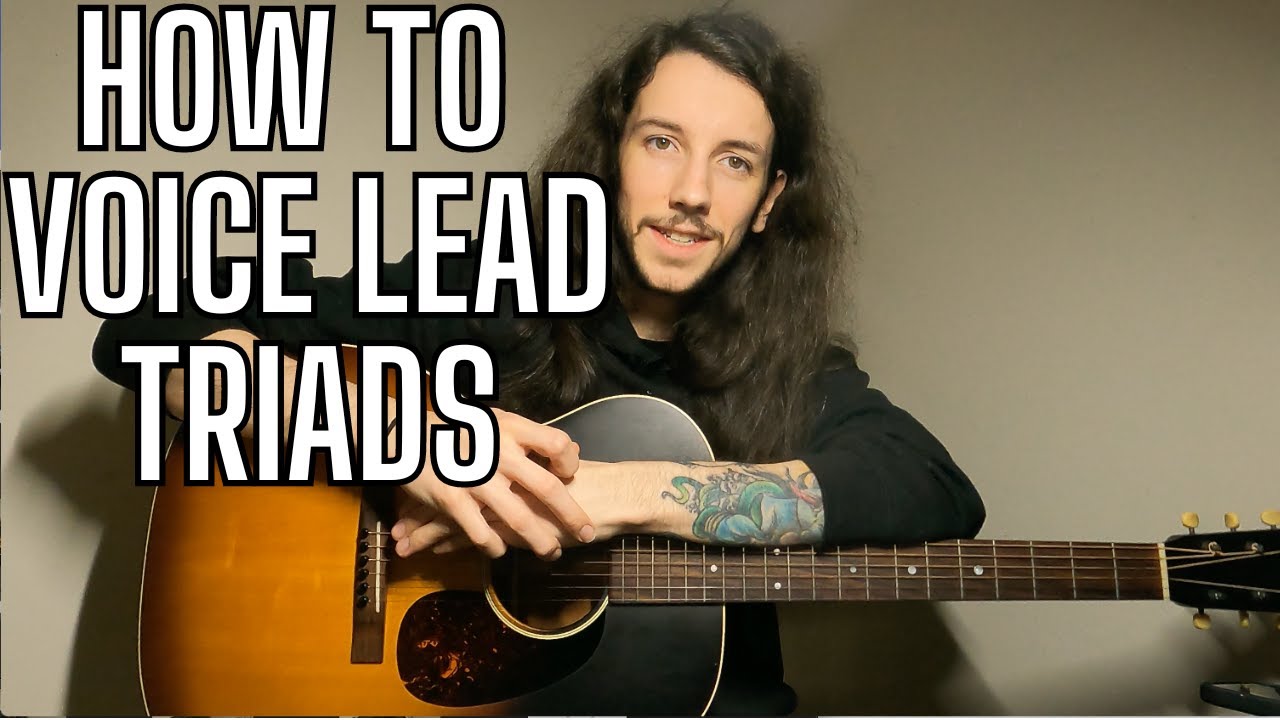 Как правильно голосоводить ведущими трезвучиями по всему грифу!