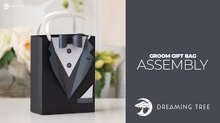 SVG File - Groom Gift Bag - Assembly Tutorial