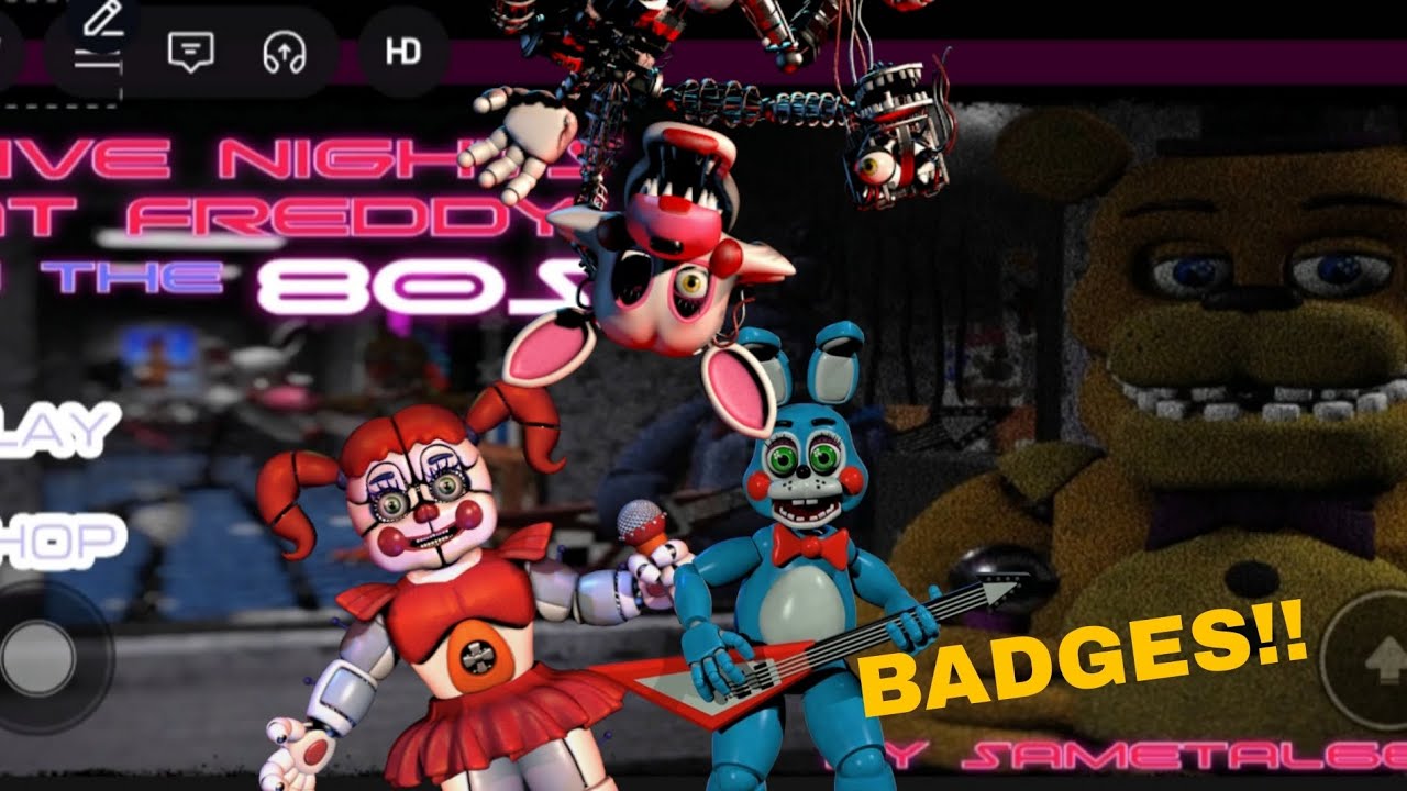 Roblox fnaf in the 80's | Free badges!1!1!1!