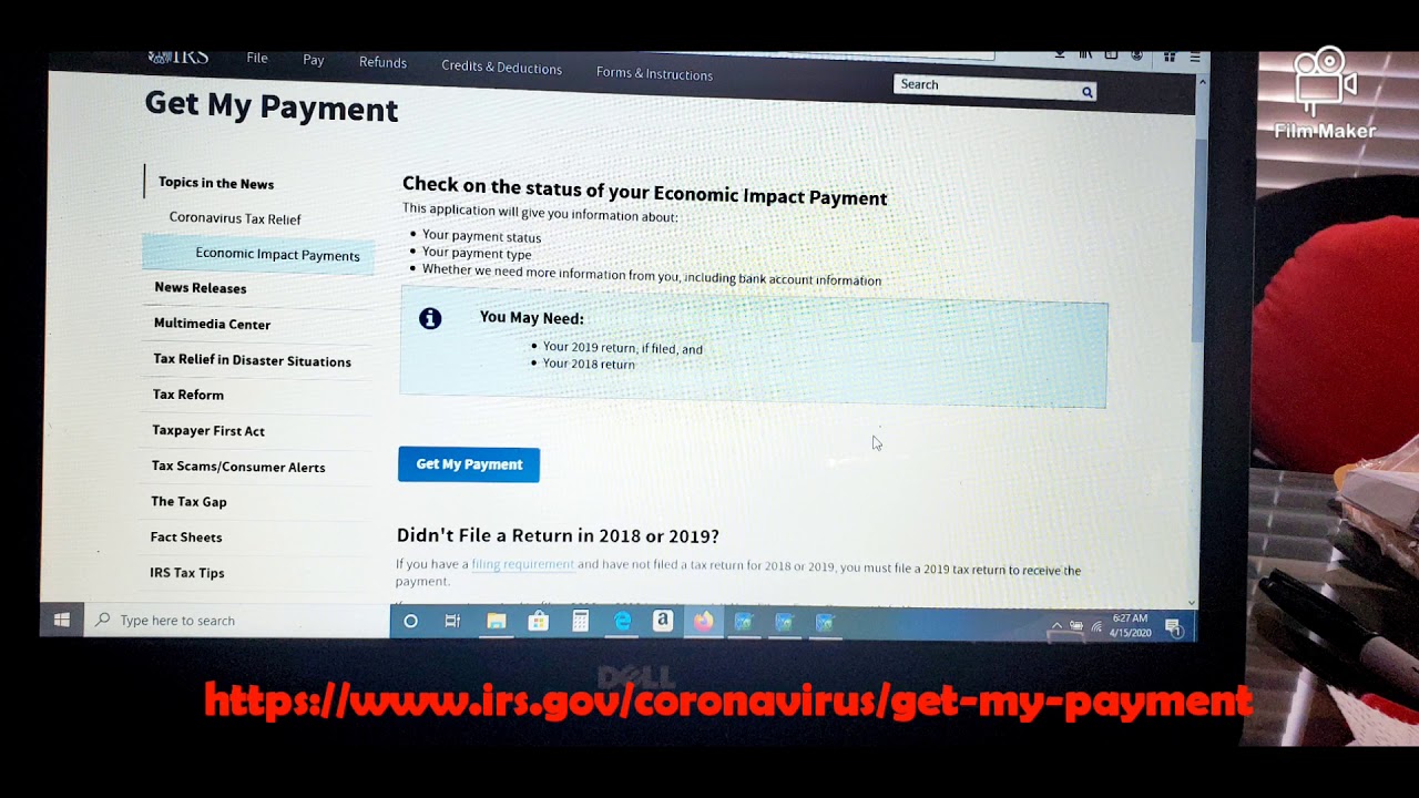 IRS Direct Deposit Stimulus Payment Website YouTube