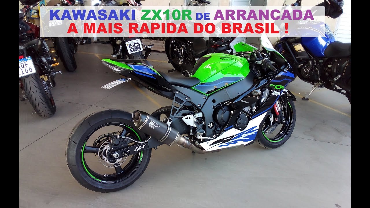 KAWASAKI NINJA ZX 10 R DE ARRANCADA UNICA - YouTube