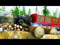 Truck vs Extreme Broken Road and Speed Bumps Ep 20 #mudrunner #spintires