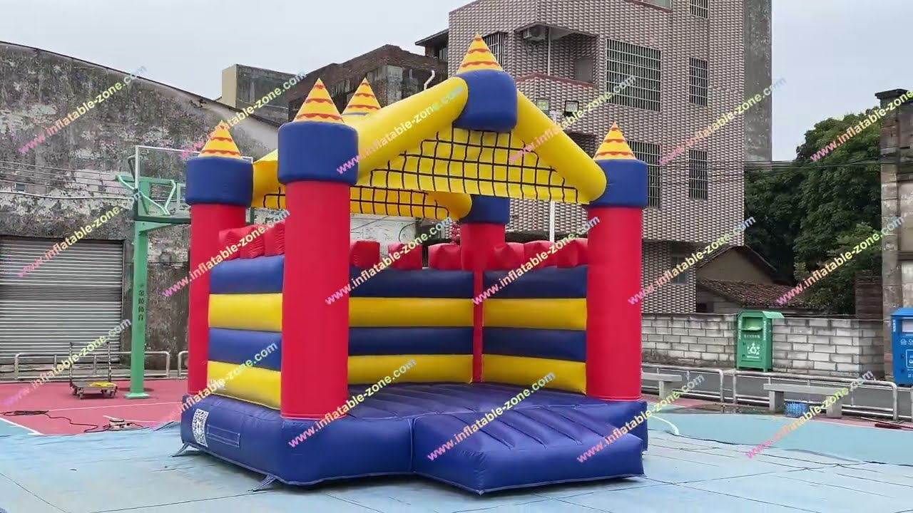 Soft Play Inflatable Bounce House For Kids Party, Commercial Bounce Castle With Slide For Kids Party