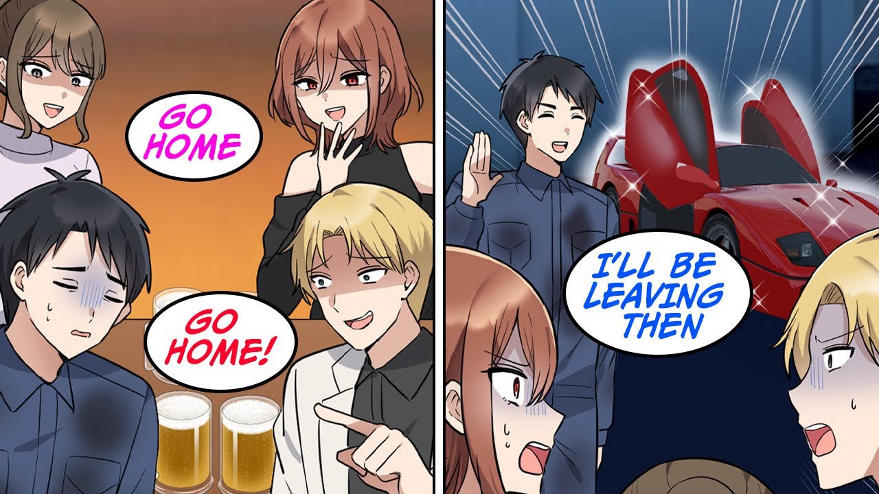 I was invited to a party with beauties and wore work clothes so they treated me badly [Manga Dub]