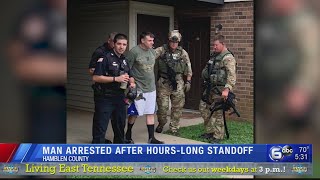 Hours-long standoff with barricaded suspect ends peacefully in Morristown