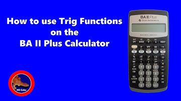 How to use Trigonometry functions on the BA II Plus Financial Calculator