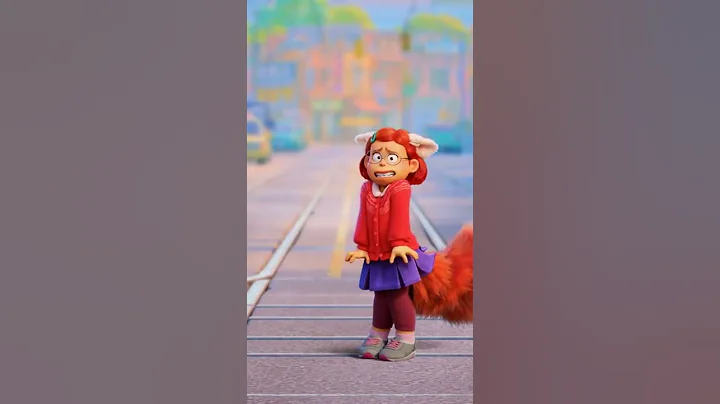 Mei saying "Hi" but can't keep her Panda in.  #turningred #shorts