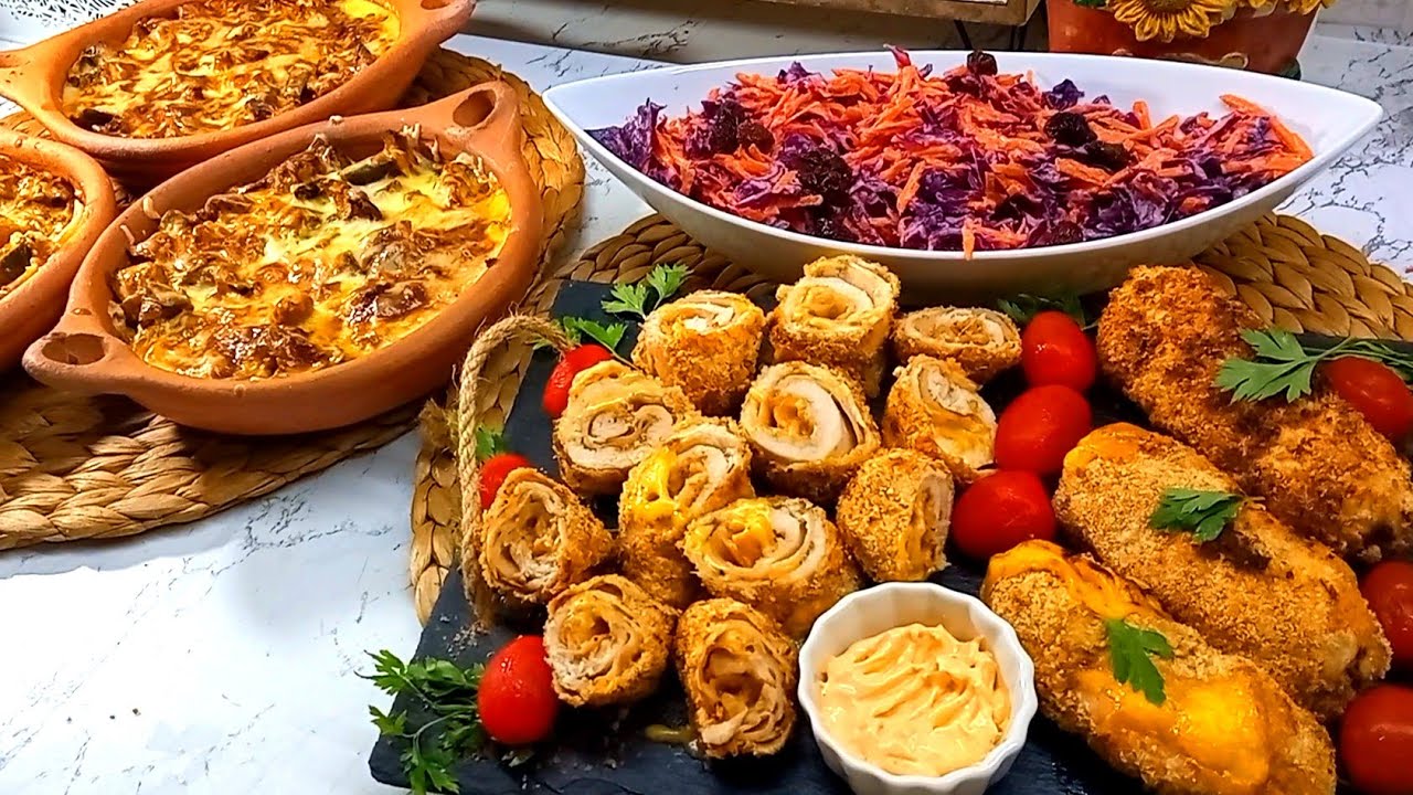 كوردون بلو دجاج بمذاق رائع👌 وكراتان الباذنجال بالبشاميل 👌اقتراحات لمائدة غذاء خفيفة وشهوة منها