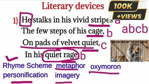 Literary devices in the poem A Tiger In the Zoo|explained in Hindi|cbse ncert Class-10 English|Poem3