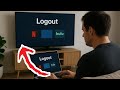 How LOGOUT APPS from TV No Longer Possession Of (Sign Out Device Deregister Roku Fire Prime Youtube)
