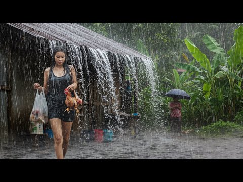 SCARY Extreme Thunderstorms And Heavy Rain In Indonesia Soothing Sounds For Sleep 