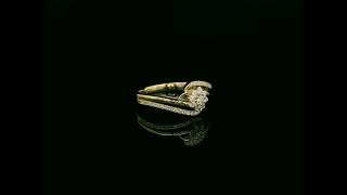 Diamond Floral Twist Ring in 18K Yellow Gold screenshot 4