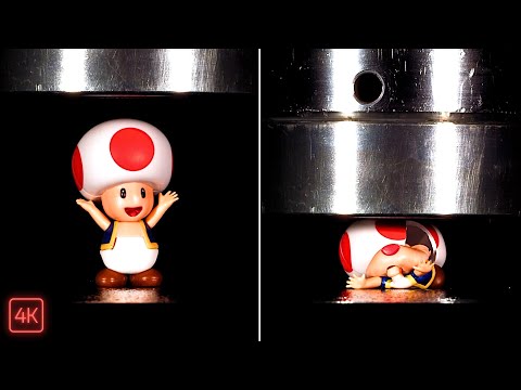 Mario Characters CRUSHED By Hydraulic Press 🍄 @SMG4  #Mario