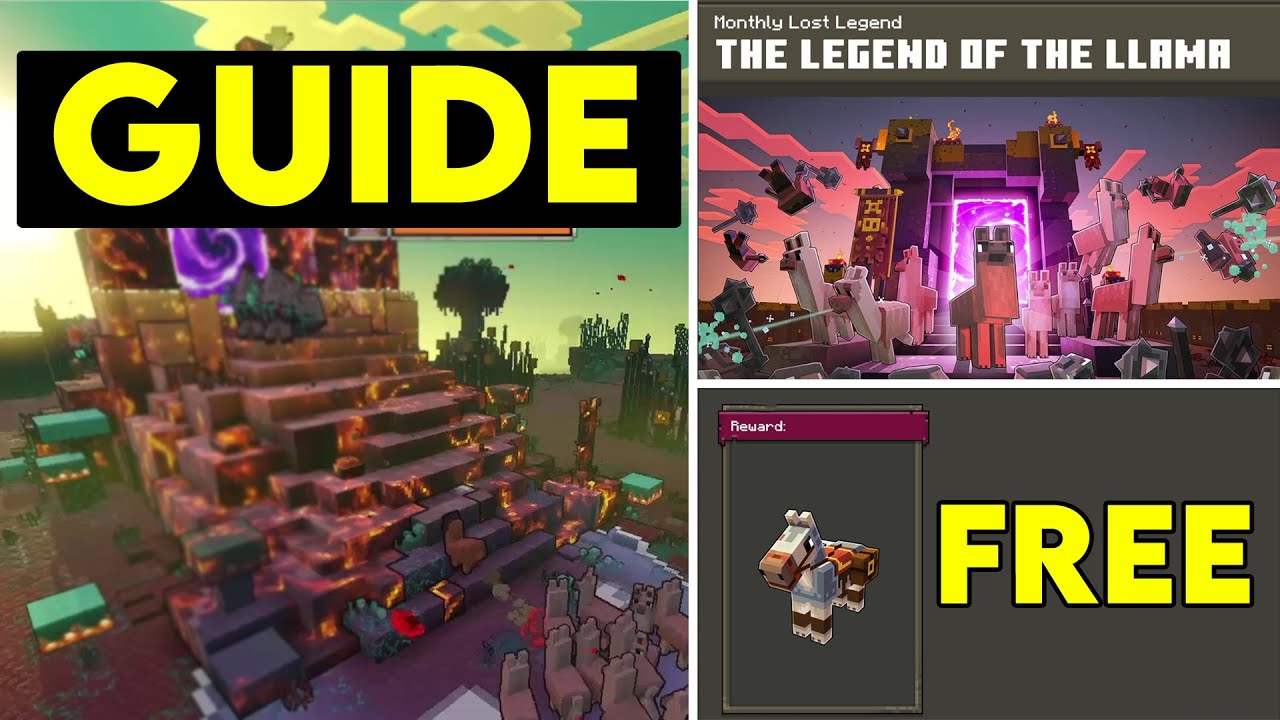 Minecraft Legends - THE LEGEND OF THE LLAMA FULL GAME Walkthrough [SOLO]  (4K 60FPS) 
