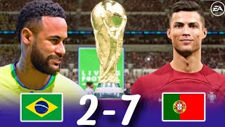 Fifa 23 - Brazil vs Portugal - world cup Final 2022 - Ultra graphic gameplay Xbox one x
