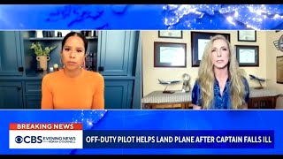 Pilot Incapacitation - Captain Laura with Adriana Diaz and the CBS News Team