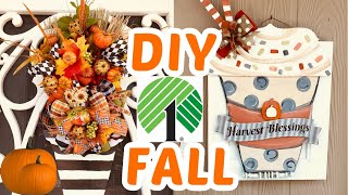 🍁 DIY DOLLAR TREE FALL DECOR CRAFTS WREATH DOOR HANGER🍁\\