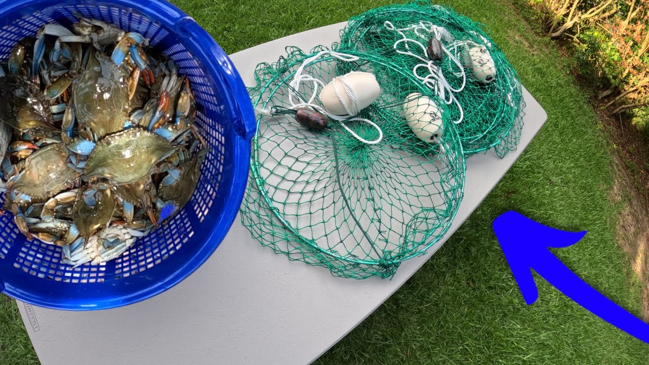 CRAB NETS- With 30 handle able to attach wood handle any length 7