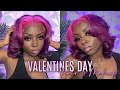Valentine&#39;s Day Glam | GRWM Hair &amp; Makeup | The Love Series: Day 1