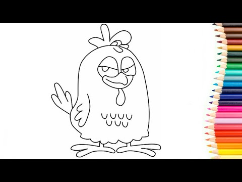 COMO DESENHAR A GALINHA PINTADINHA /// HOW TO DRAW PAINTED CHICKEN 