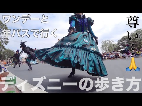 【Dハロ】年パス所持者とワンデー民が一緒にディズニー行くとこうなる【あるある】