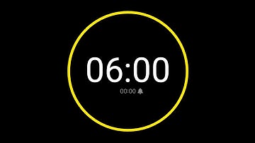 6 Minute Countdown Timer with Alarm / iPhone Timer Style