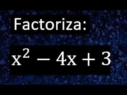 X 2 4x 3 Factorizar Factorizacion De Polinomios Cuadraticos Youtube X 2 4x 3 Factorizar Factorizacion De Polinomios Cuadraticos Youtube