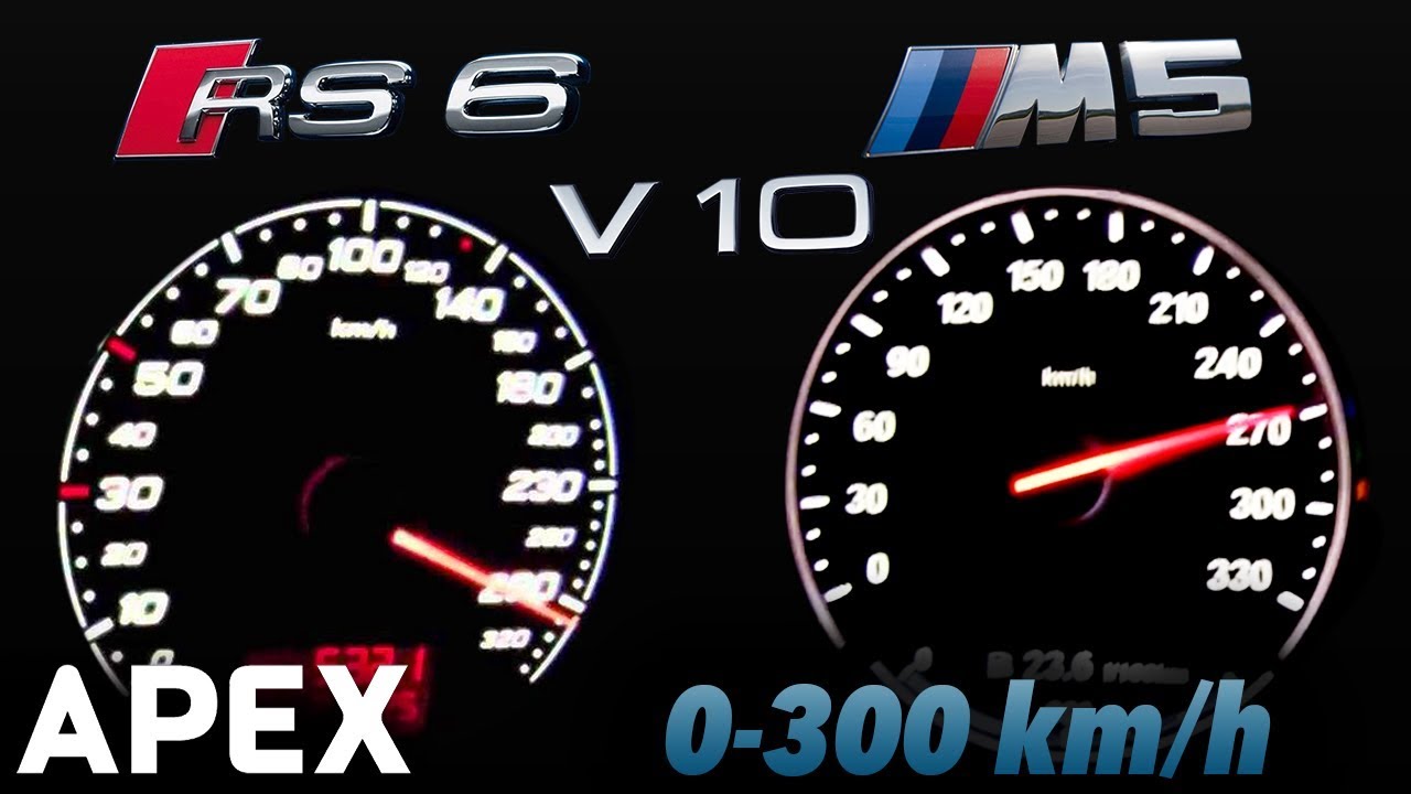 Audi Rs6 V10 Vs Bmw M5 F10 Acceleration Sound 0 100 0