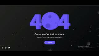 404 Page Not Found | Web Design Demo using HTML & CSS