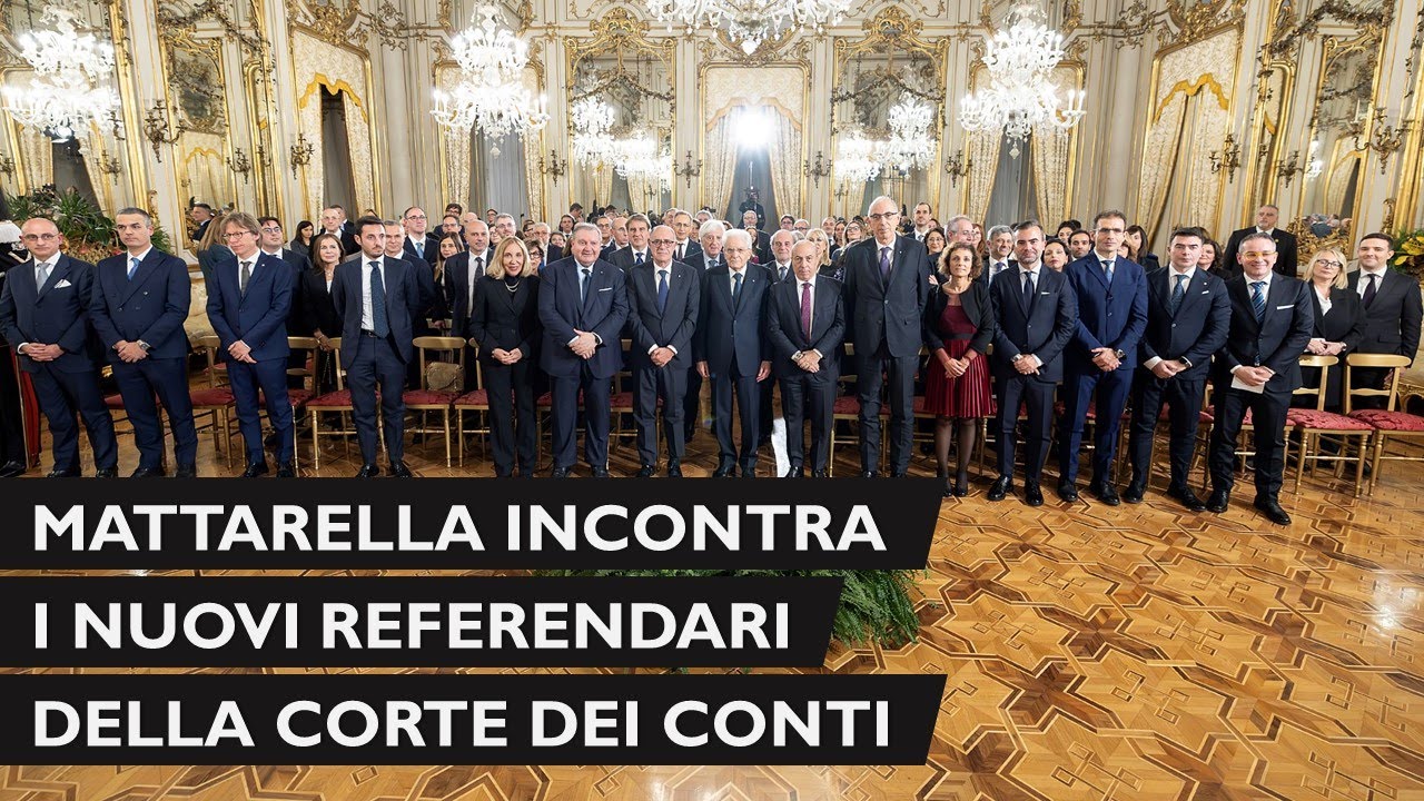 Incontro del Presidente Mattarella con i referendari di nuova nomina della Corte dei Conti.