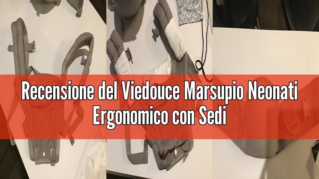 Recensione del Viedouce Marsupio Neonati Ergonomico con Sedile/Puro cotone Leggero e Traspirante/Mul
