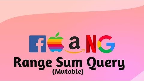 Range Sum Query (Mutable) | Leetcode 307 | Prefix-Sum Solution