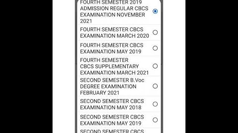 MG University CBCS Degree 4th semester result published