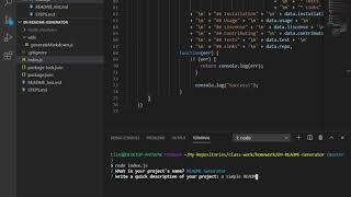 simple README generator