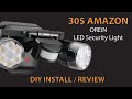 Cheap amazon led security flood light  install and review orein diy how to