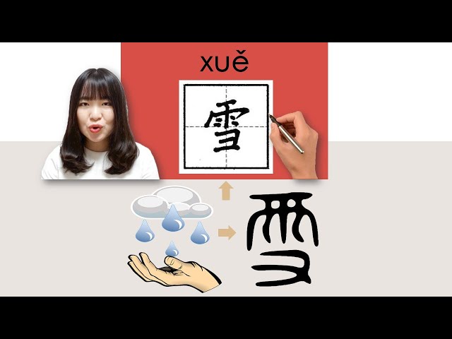 120-150_#HSK2#_How to Pronounce/Say/Write:雪/xue/(snow) Chinese Vocabulary/Character/Radical class=