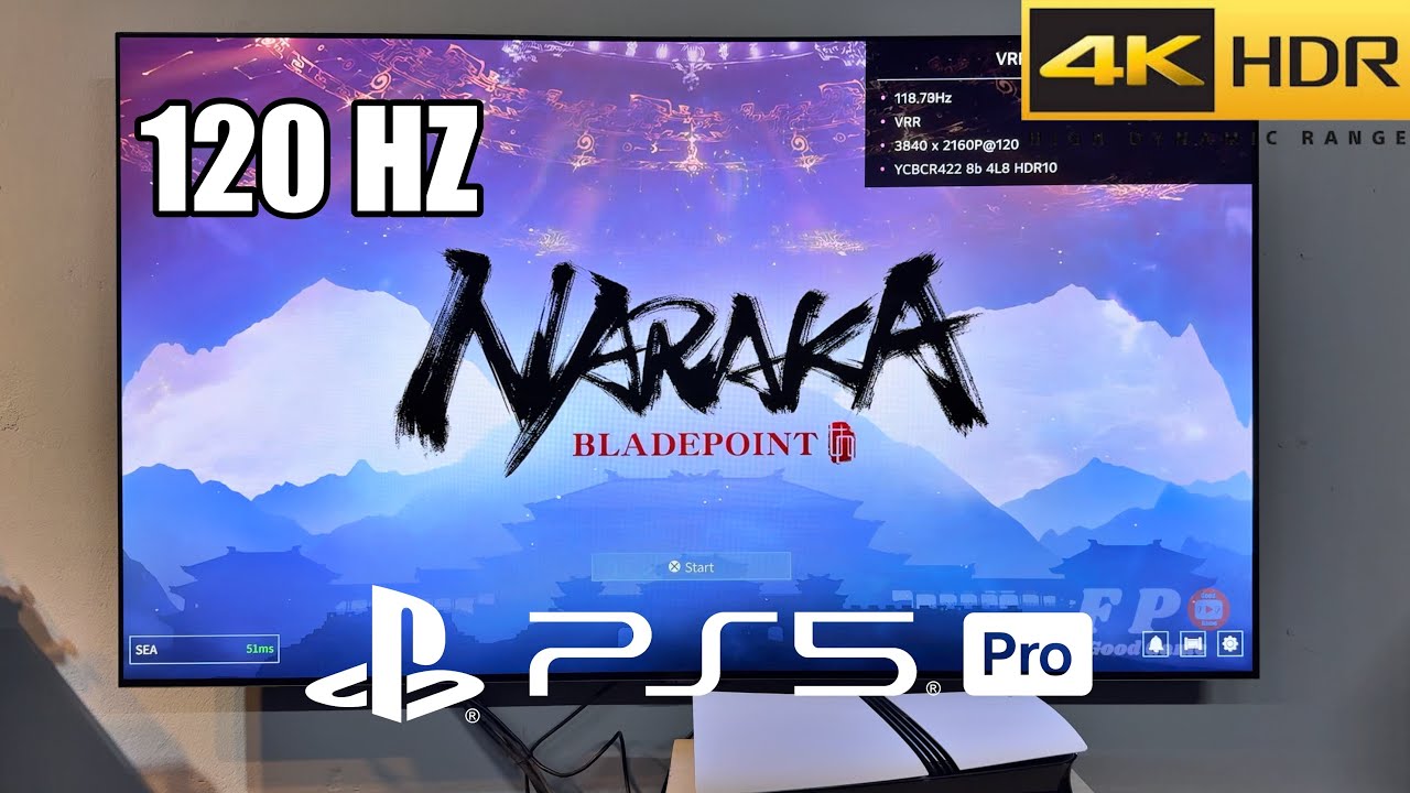 Naraka Bladepoint PS5 Pro Gameplay With LG Oled TV 4K (Quality 120HZ ...