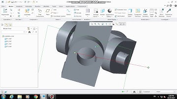 7  Universal coupling using Creo-Assembly