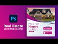 Photoshop Tutorial - Real Estate Social Media Banner Design