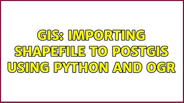 GIS: Importing shapefile to PostGIS using Python and ogr