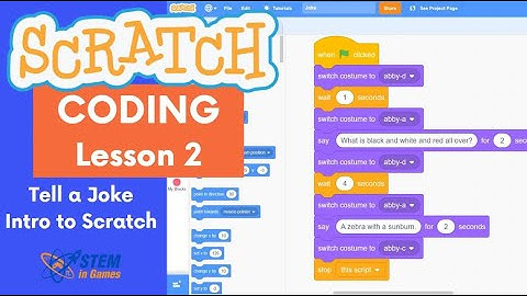Scratch Coding Lesson 2 | How to make characters talk | Free Beginner Programming Class