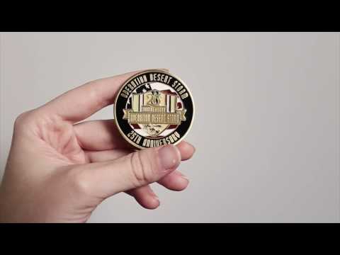 Desert Storm 25th Anniversary Challenge Coin- Limited Edition