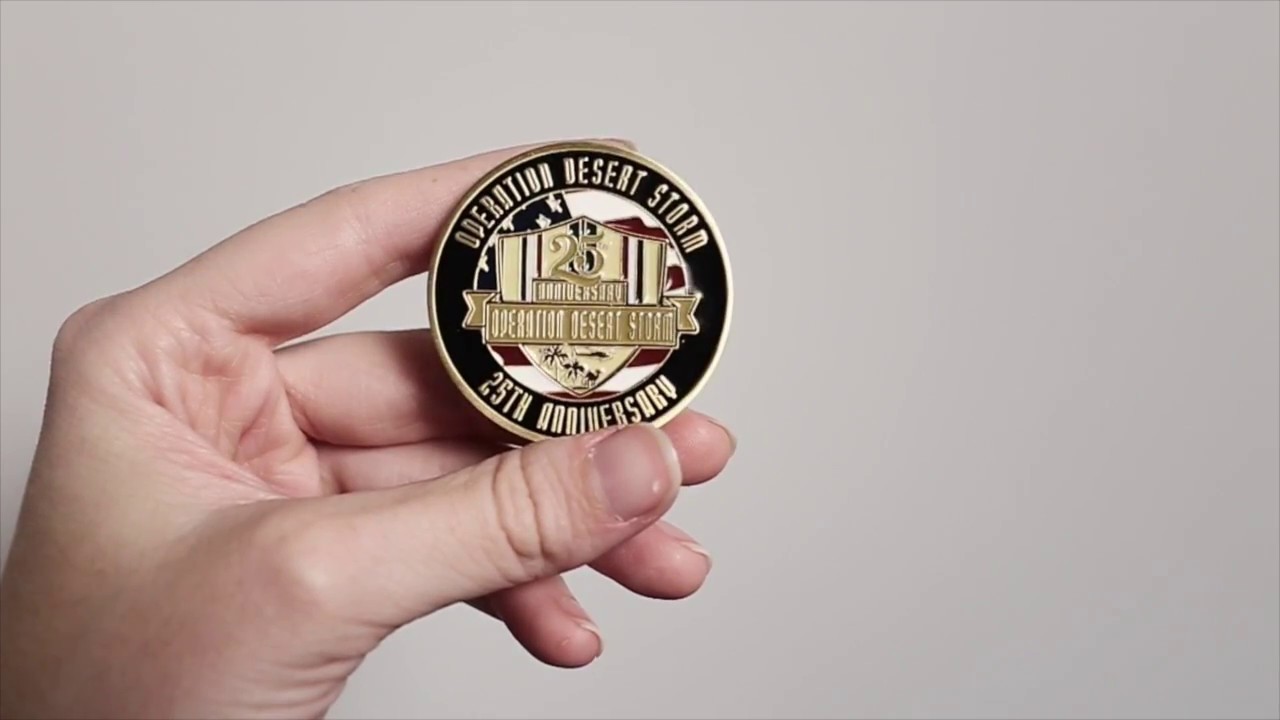 Desert Storm 25th Anniversary Challenge Coin Limited Edition Youtube